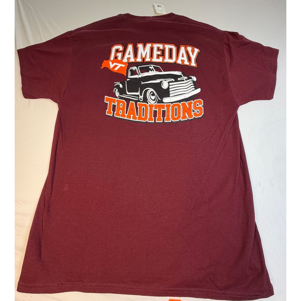 Hanes Virginia Tech Hokies Gameday Traditions Truck Graphic T-Shirt Maroon L